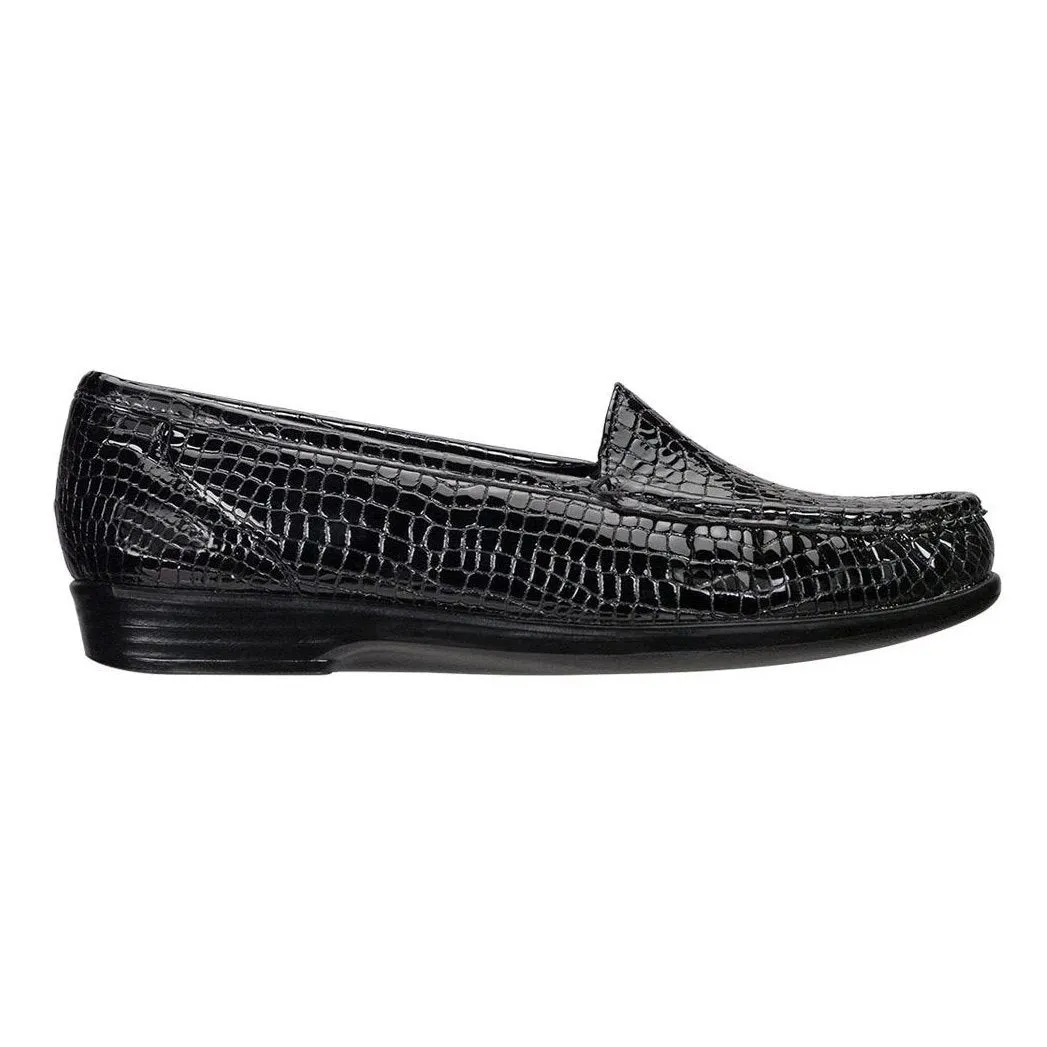 SAS Damen Simplify Schwarz Croc