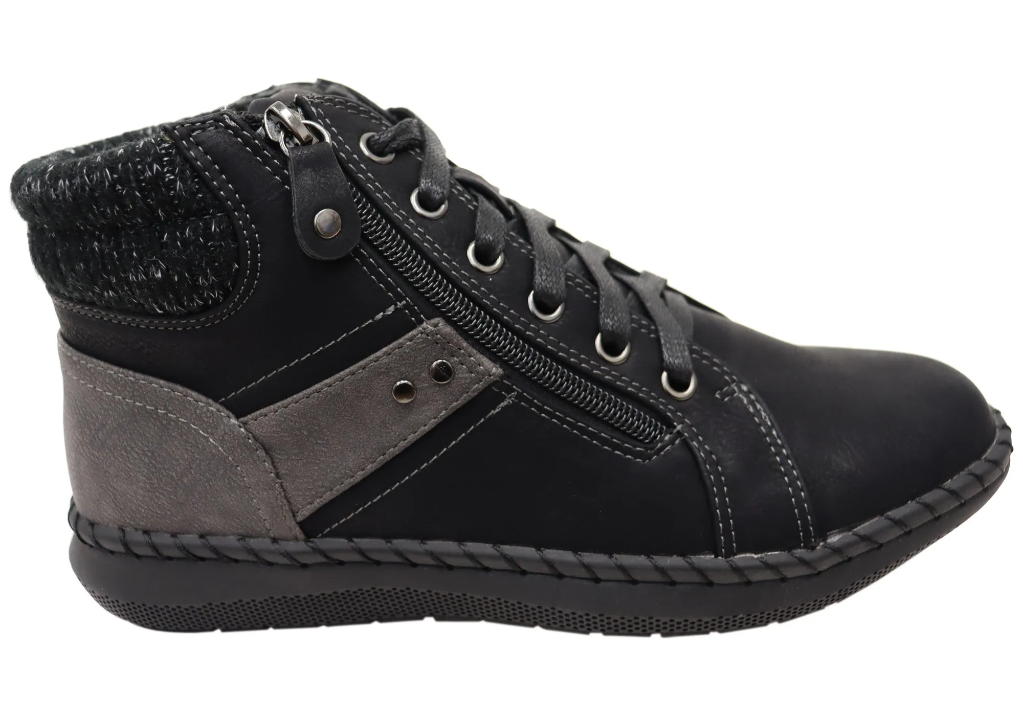 Scholl Orthaheel Damen Wanda Bequeme Knöchelstiefel Scholl Orthaheel Schuhe