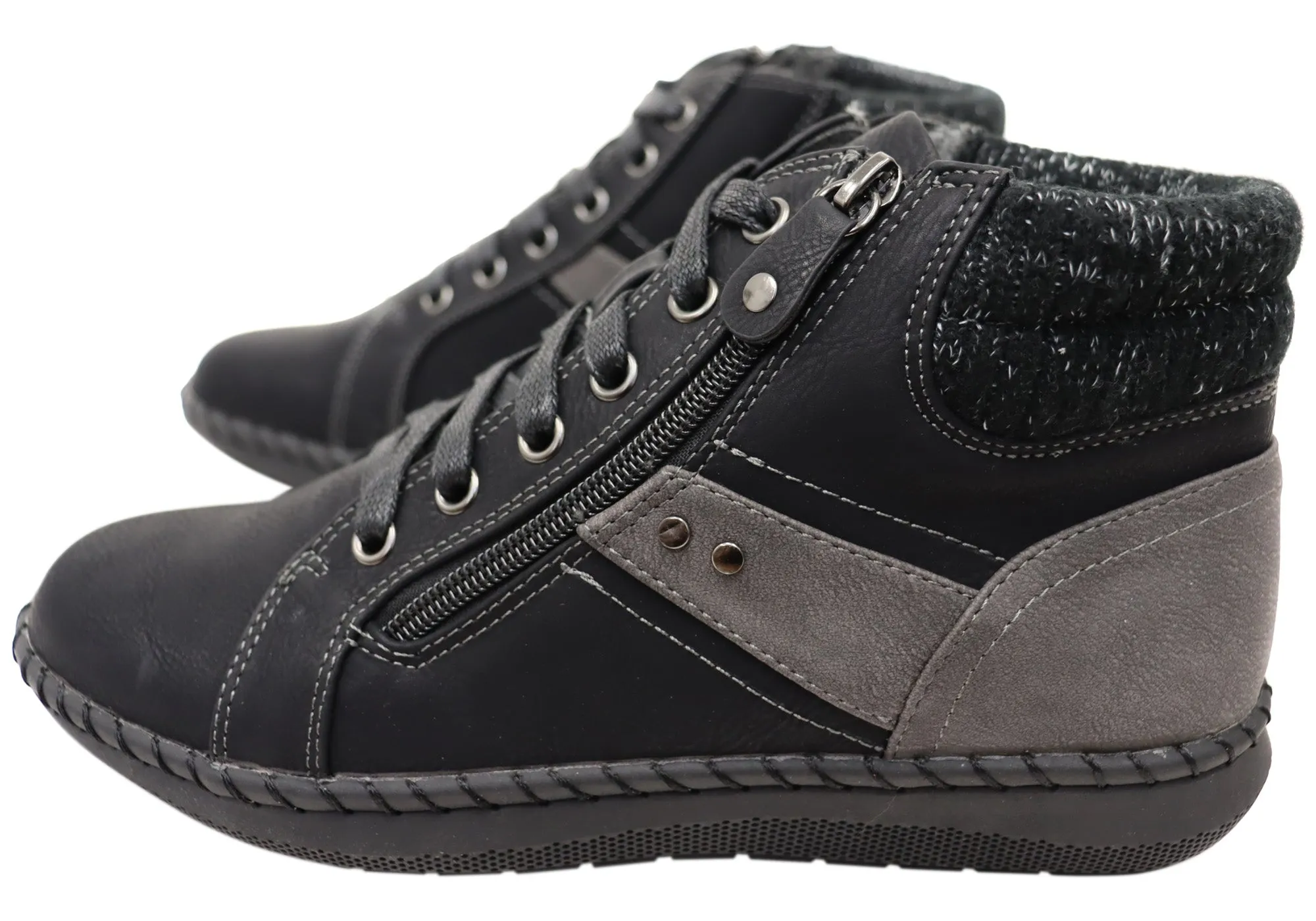 Scholl Orthaheel Damen Wanda Bequeme Knöchelstiefel Scholl Orthaheel Schuhe