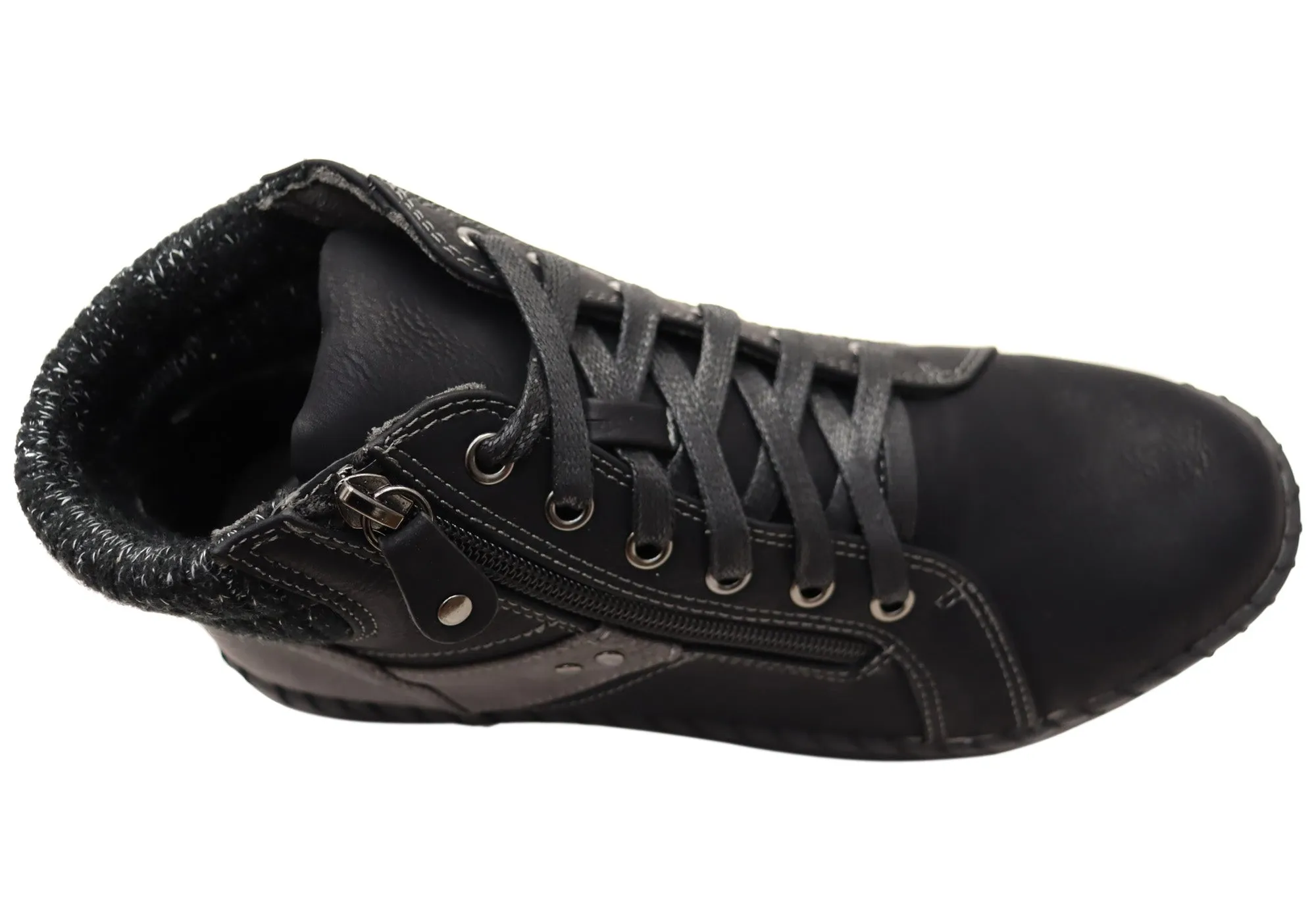 Scholl Orthaheel Damen Wanda Bequeme Knöchelstiefel Scholl Orthaheel Schuhe