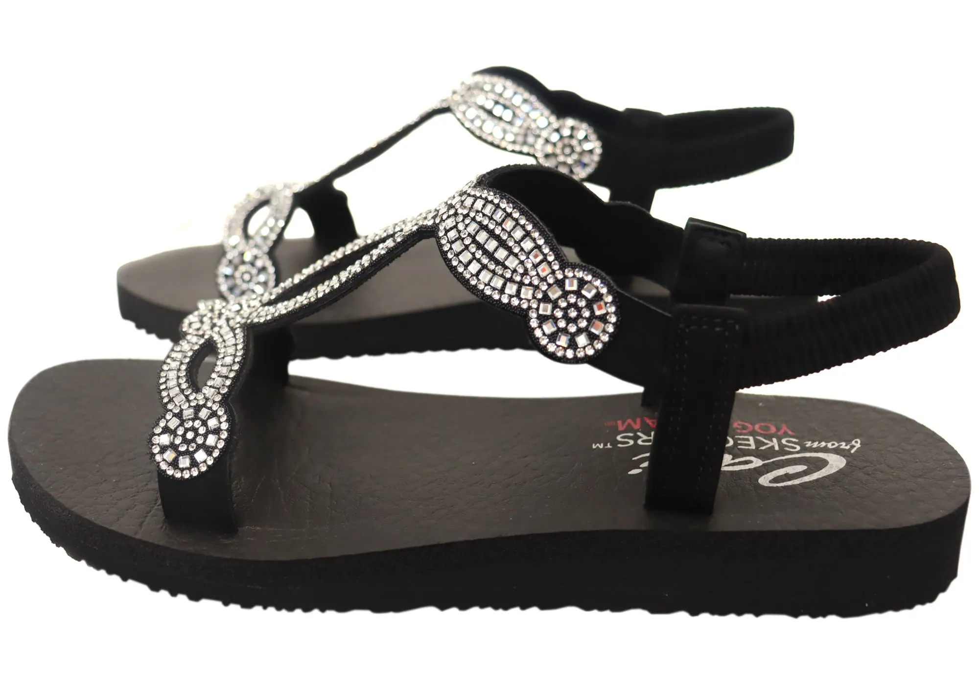 Skechers Damen Bequeme Meditation Resorts Sandalen Skechers Schuhe