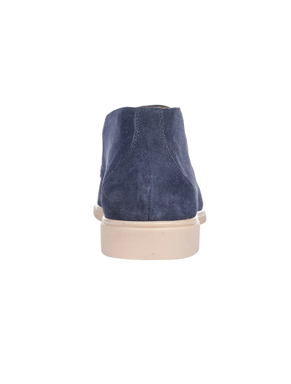 Suede Knöchelstiefel Marineblau