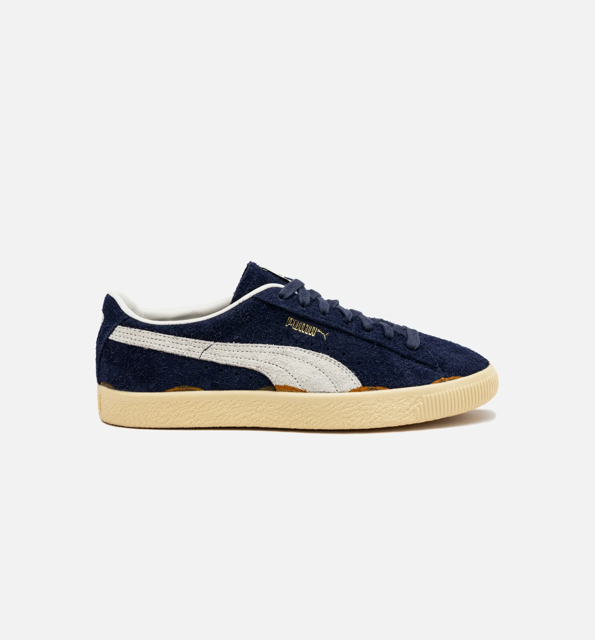 Suede VTG Ungetragener Marineblauer Herren-Lifestyle-Schuh - Marineblau/Weiß