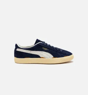 Suede VTG Ungetragener Marineblauer Herren-Lifestyle-Schuh - Marineblau/Weiß