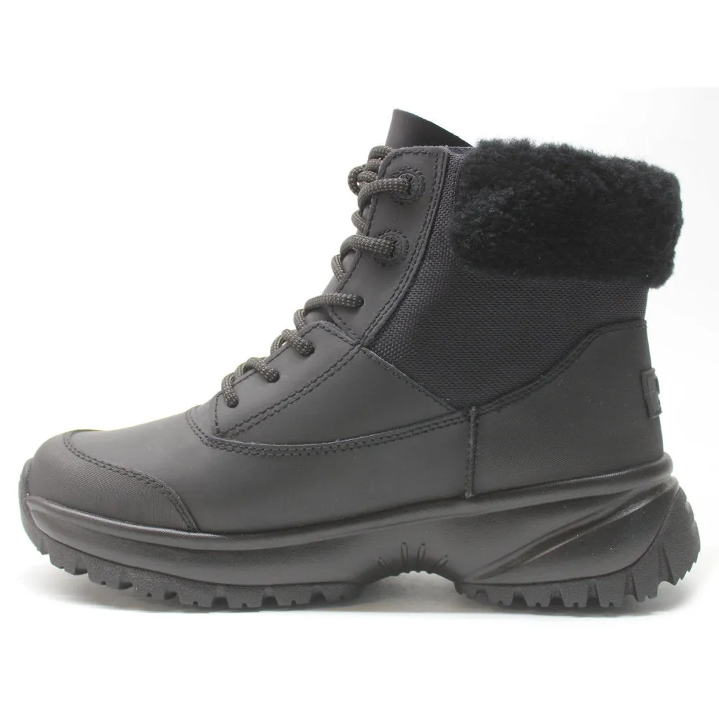 Ugg Yose Fluff V2 wasserdichte Leder Winterstiefel für Damen