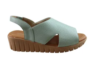 Usaflex Laken Damen Bequeme Ledersandalen Hergestellt In Brasilien Usaflex Schuhe