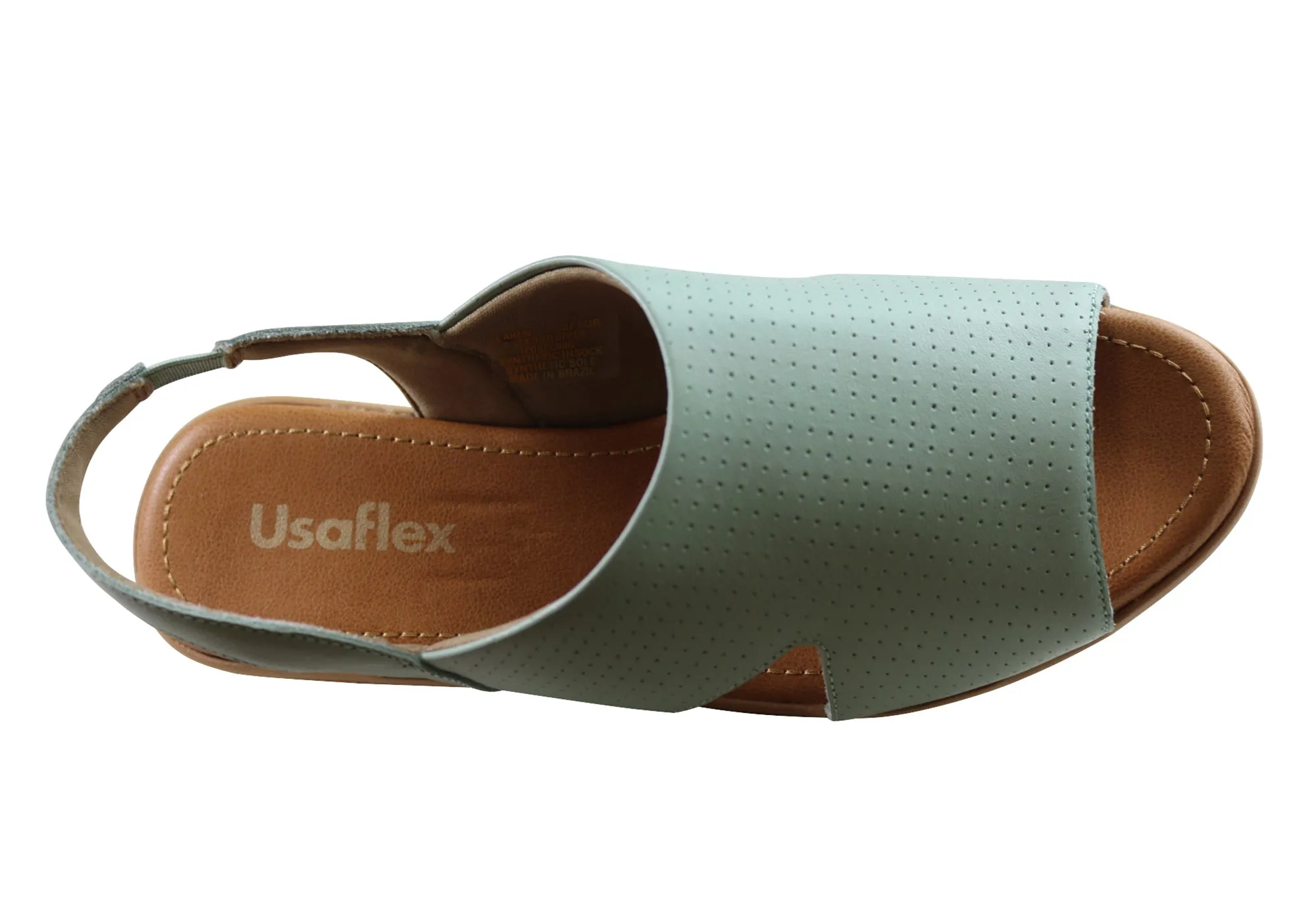 Usaflex Laken Damen Bequeme Ledersandalen Hergestellt In Brasilien Usaflex Schuhe