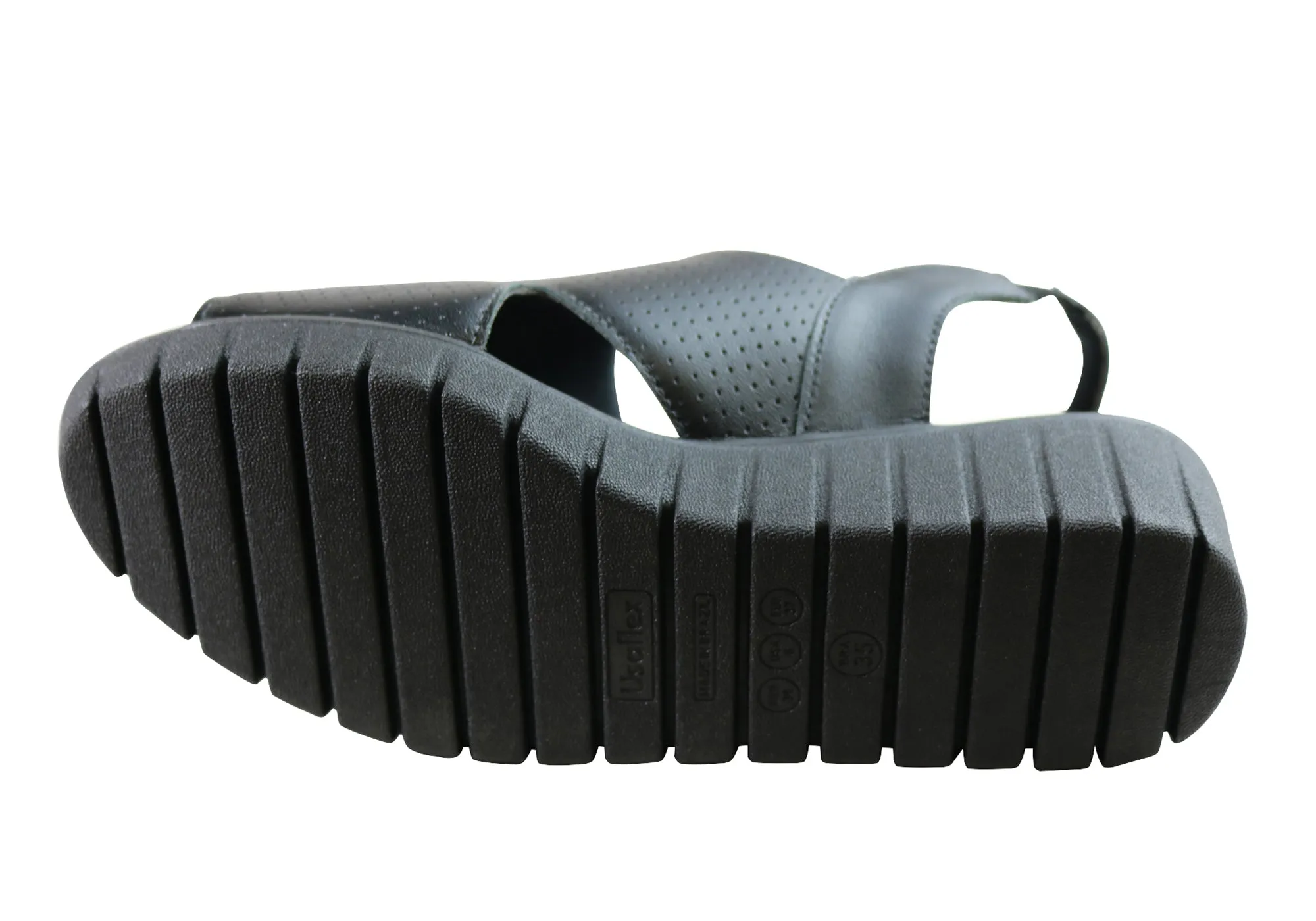 Usaflex Laken Damen Bequeme Ledersandalen Hergestellt In Brasilien Usaflex Schuhe