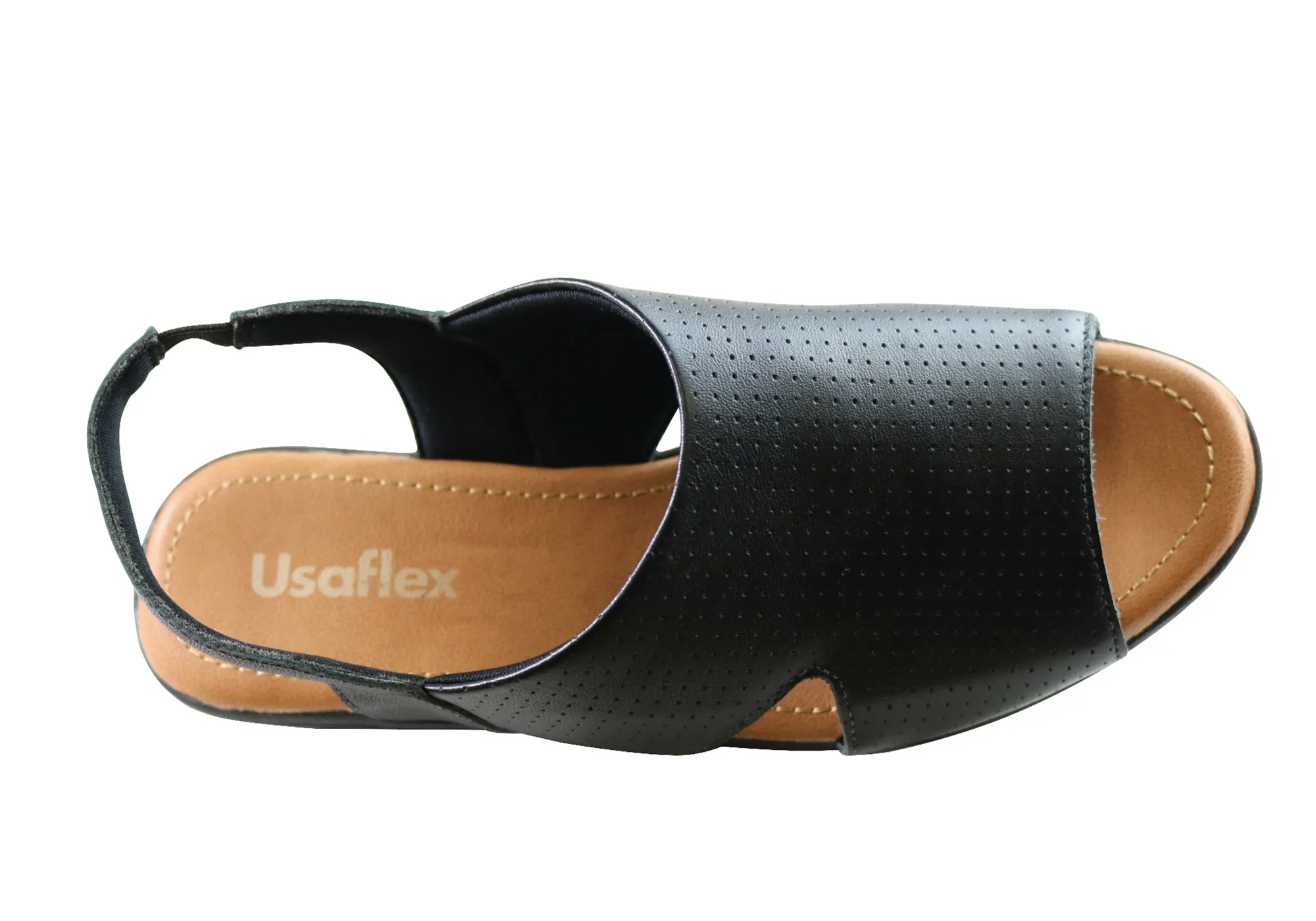 Usaflex Laken Damen Bequeme Ledersandalen Hergestellt In Brasilien Usaflex Schuhe