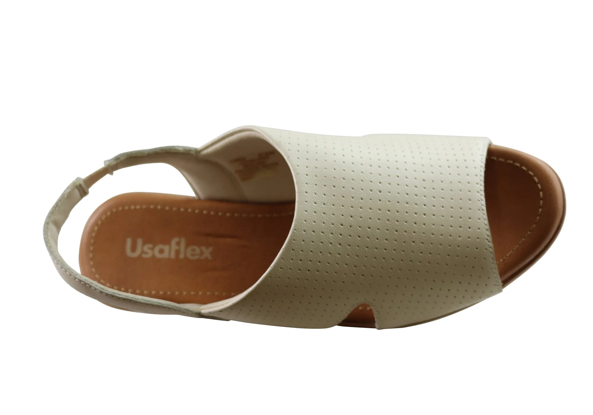 Usaflex Laken Damen Bequeme Ledersandalen Hergestellt In Brasilien Usaflex Schuhe