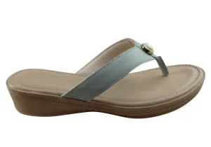 Usaflex Pyrmont Damen Bequeme Flip-Flop Sandalen Hergestellt in Brasilien Usaflex Schuhe