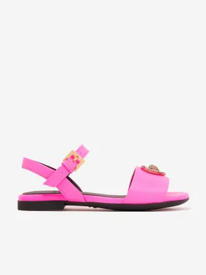 Versace Girls Heart Logo Sandalen in Rosa