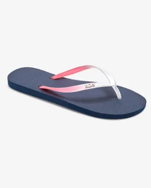 Viva Gradient Flip Flops in Marineblau & Orange