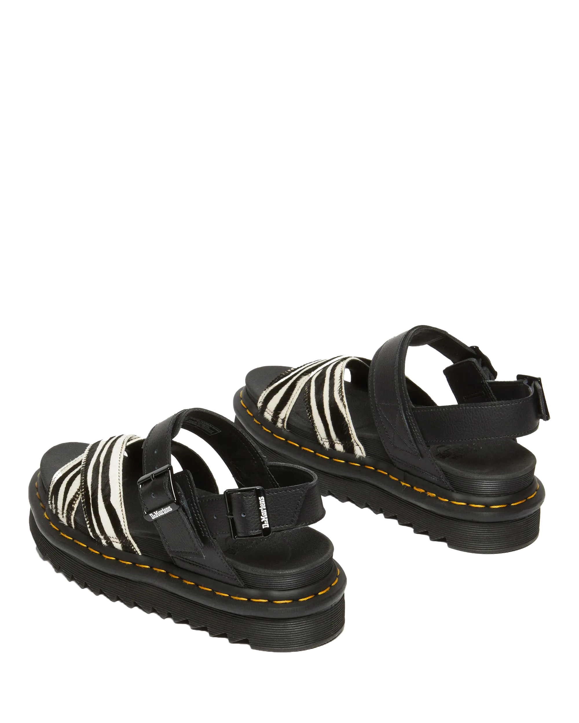 Voss II Sandalen in Zebra & Schwarz
