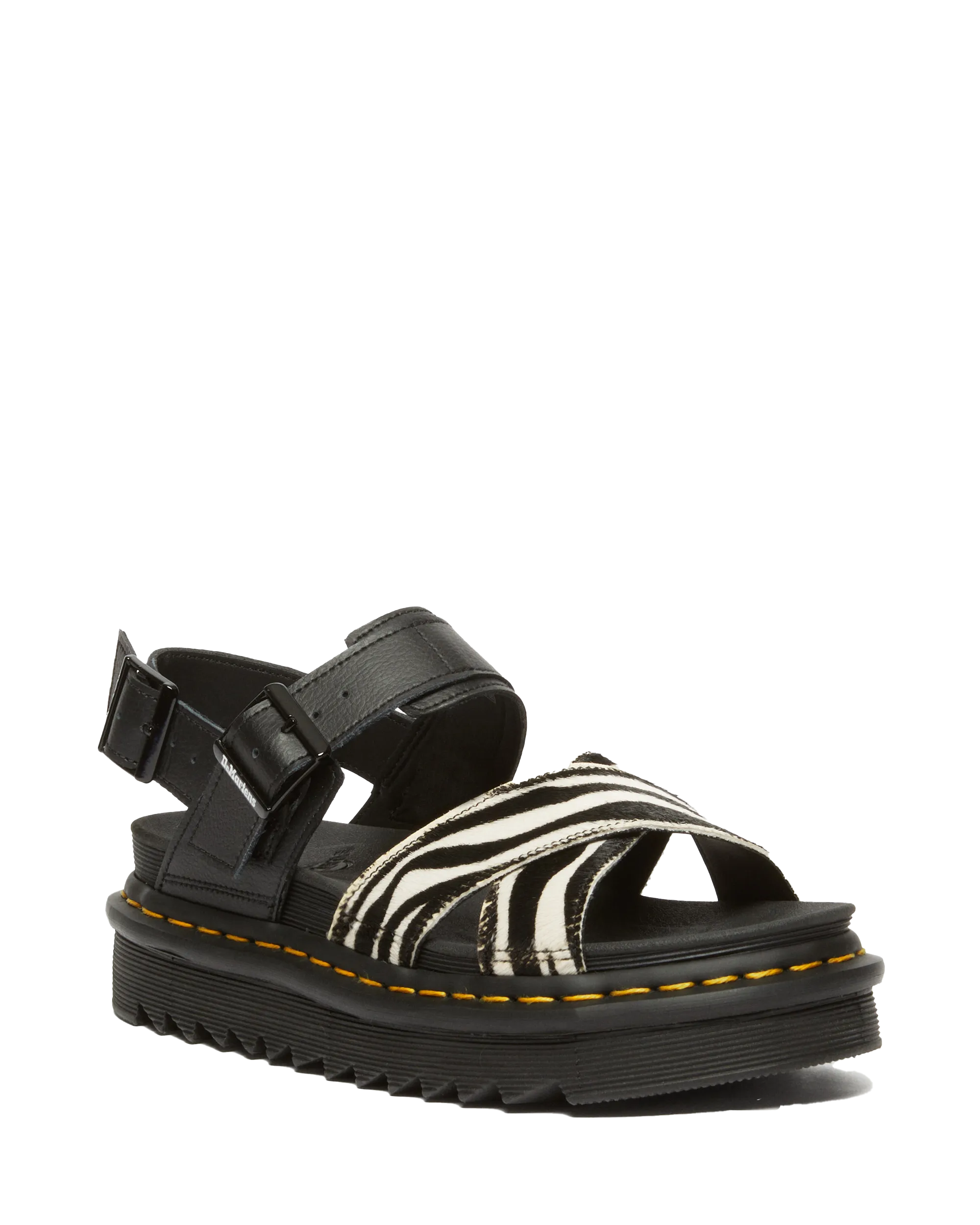 Voss II Sandalen in Zebra & Schwarz