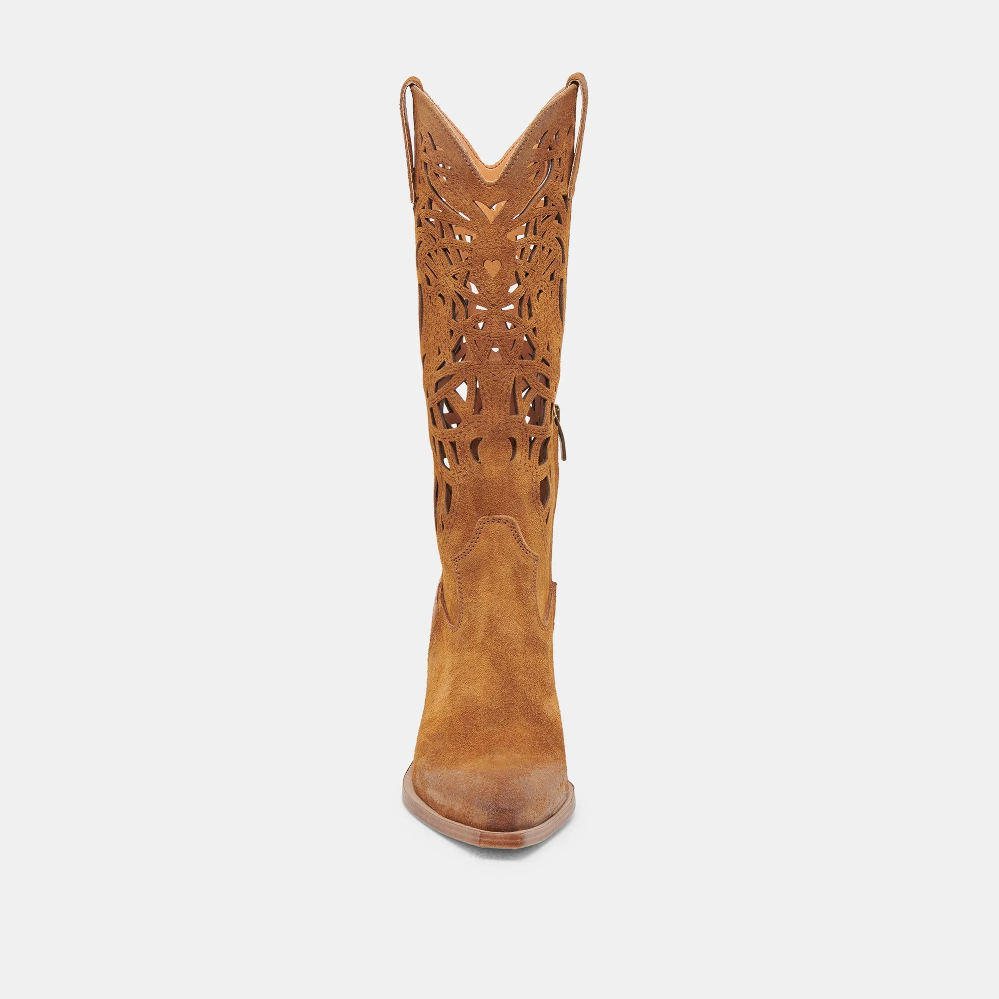 WAYLAN STIEFEL KASTANIENBRAUNES WILDLEDER