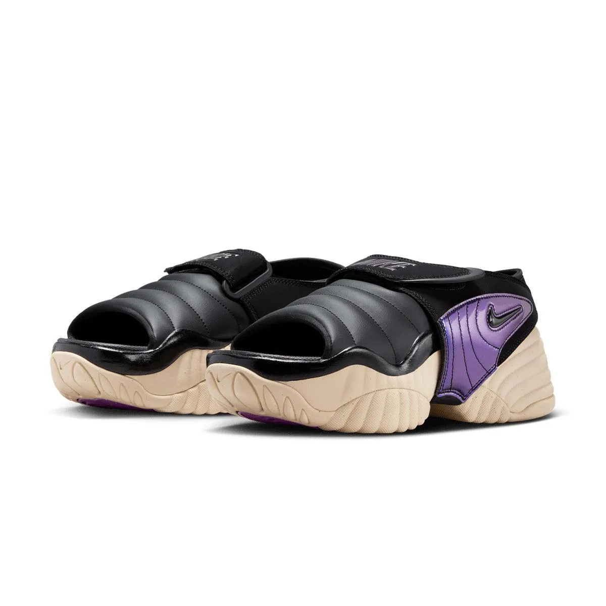 Wmns Air Adjust Force Sandale 'Schwarz Knalliges Lila'