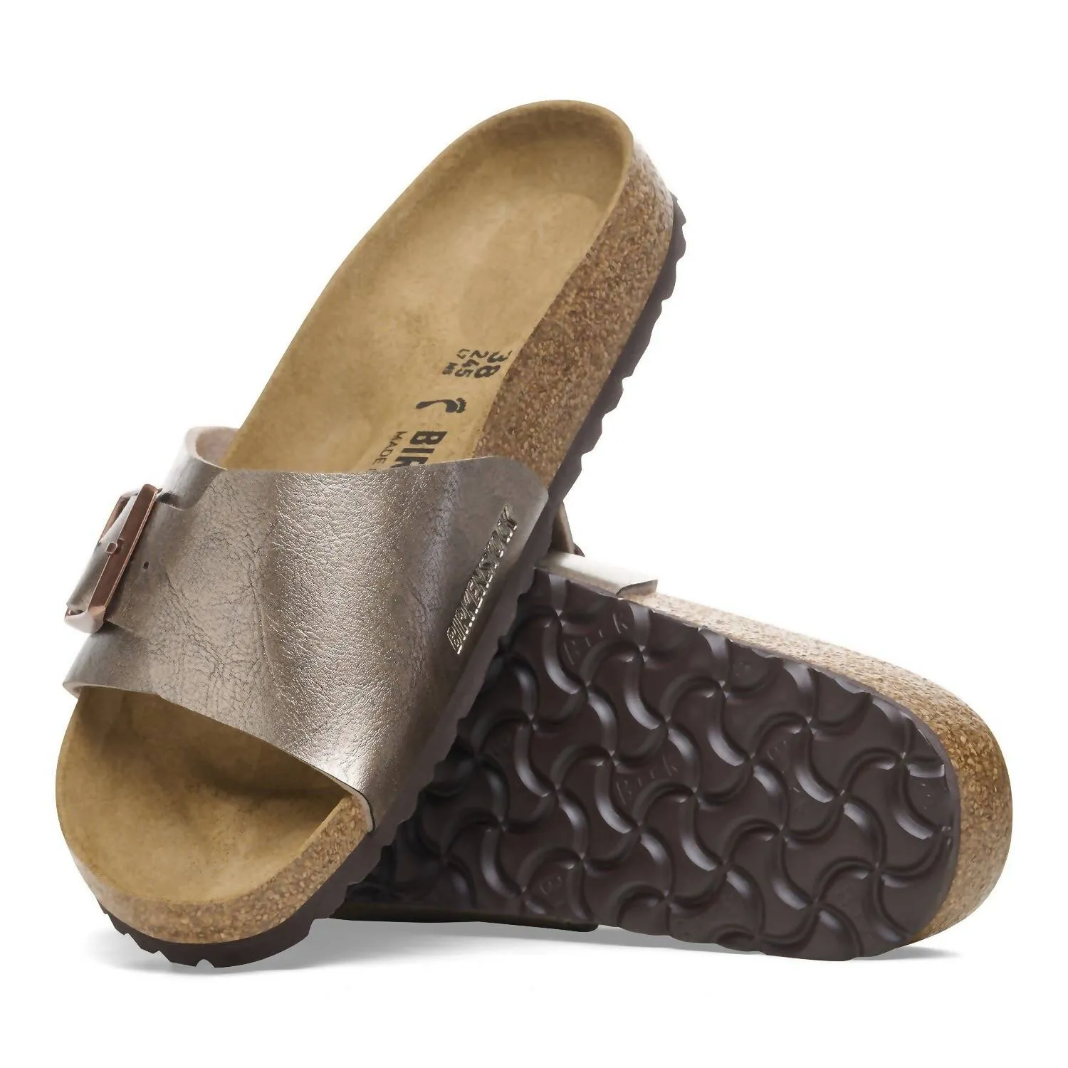 Frauen Catalina Bs Birko-Flor Sandale - Schmale Weite in elegantem Taubenblau