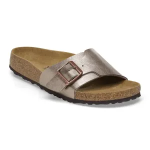Frauen Catalina Bs Birko-Flor Sandale - Schmale Weite in elegantem Taubenblau