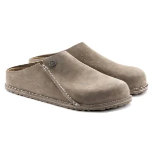 Zermatt Wildleder Pantoffeln in Grau Taupe
