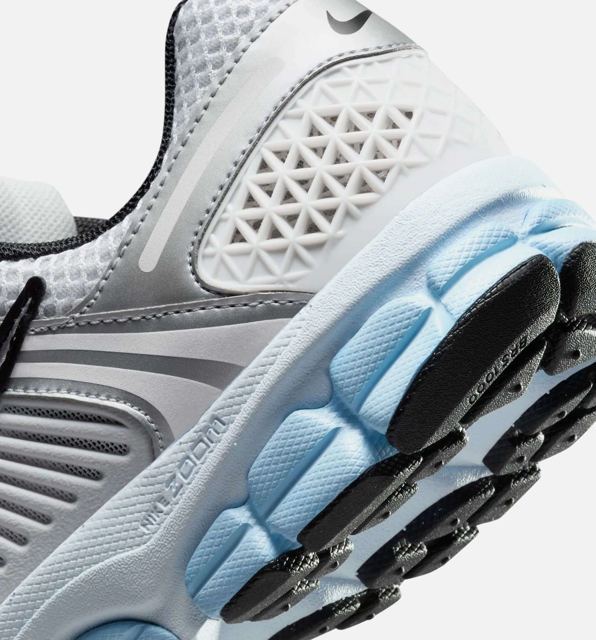 Zoom Vomero 5 Metallic Silber Blaustich Damen Lifestyle-Schuh - Weiß/Metallic Silber/Reinplatin/Blauton/Platinton/Schwarz